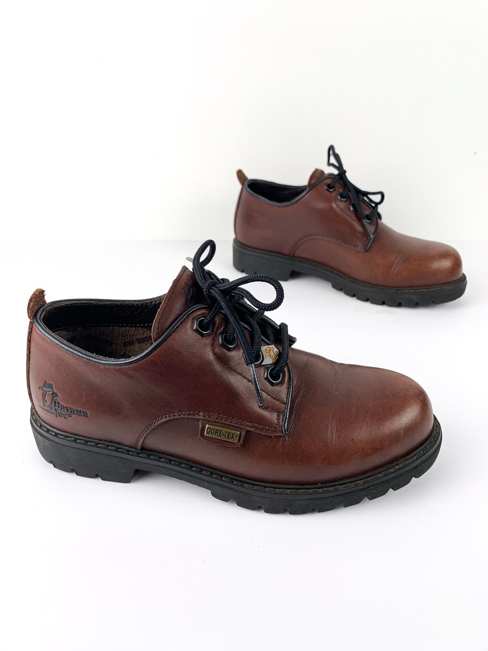 90s Havana Joe brown lace-up oxfords genuine leather eu size 36 or U.S. 5.5